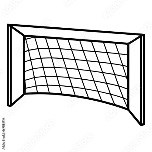 Soccer goal net outline vector, a modern goal net icon art design, black vector soccer outline, a modern soccer icon art design, black vector of a goal net, simple goal net art, a goal net isolated