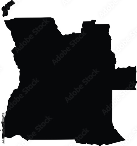 Angola map vector graphic scalable illustration eps icon for general use