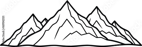 Majestic mountain landscape with snow capped peaks and green valleys peaceful scenery