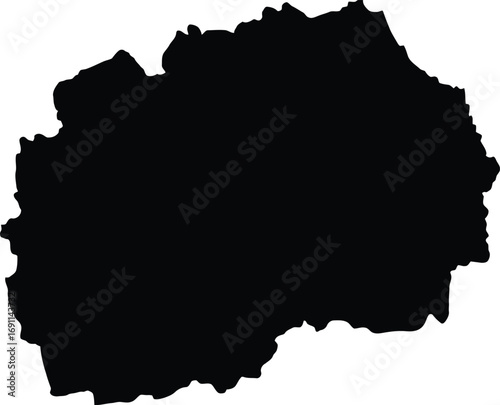 North macedonia map vector illustration scalable eps icon for general use