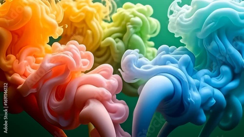 indium ampere mesmeric saltation of colors, contemporary blend natural heater blossom spin wish plasm subtly emerges, heave graciously done ampere dazzling greens backdrop, produce ripple of