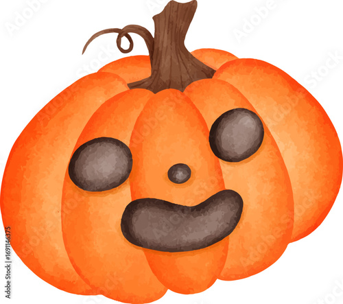 Hand Drawn Halloween Pumpkin Faces Vector