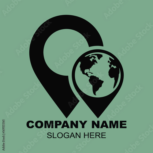 Global Travel Destinations and Location Pins for Tourism Services