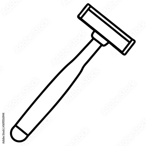 Shaving razor vector, a modern shaving razor icon art design, black vector of a shaving razor outline, simple razor art, a set of shaving razor icons isolated
