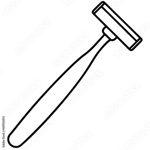 Shaving razor vector, a modern shaving razor icon art design, black vector of a shaving razor outline, simple razor art, a set of shaving razor icons isolated
