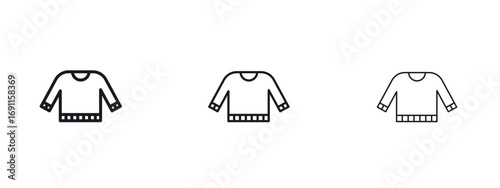 Sweater icon logo vector template. Simple style icons