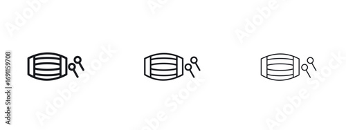Muslim drum icon logo vector template. Simple style icons