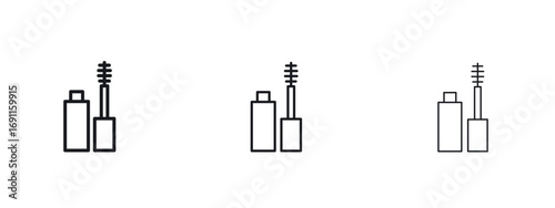 Mascara icon logo vector template. Simple style icons