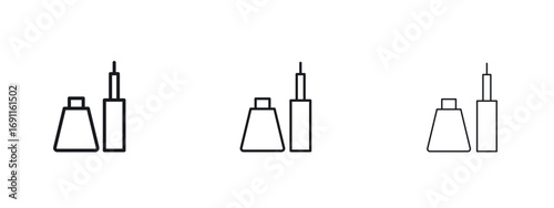 Eyeliner icon logo vector template. Simple style icons
