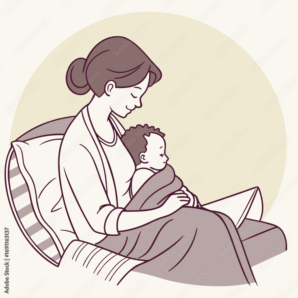 Obraz premium mother and baby