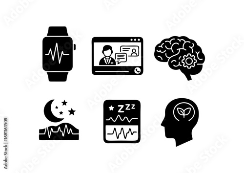  Digital Health and Wellness 2025 Icons