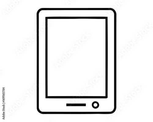 Vector illustration of tablet computer icon