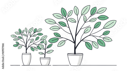 Elegant potted plants collection for modern interiors and eco-conscious designs that inspire growth and renewal