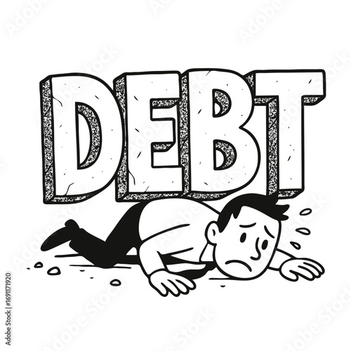 Man crushed by financial debt