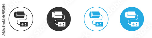 Sphygmomanometer icon vector design pack. symbol logo.
