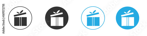 Present gift box icon vector design pack. symbol logo.