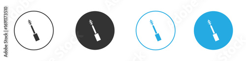 Mascara brush icon vector design pack. symbol logo.