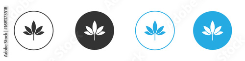 Marijuana icon vector design pack. symbol logo.