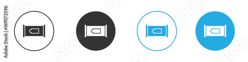 Makeup remover wipes icon vector design pack. symbol logo.