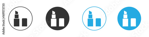 Lipstick icon vector design pack. symbol logo.