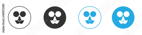 Joke day icon vector design pack. symbol logo.