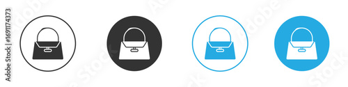 Hand bag icon vector design pack. symbol logo.