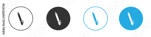 Eyeliner icon vector design pack. symbol logo.