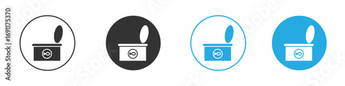 Cat food icon vector design pack. symbol logo.