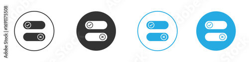 Boolean icon vector design pack. symbol logo.