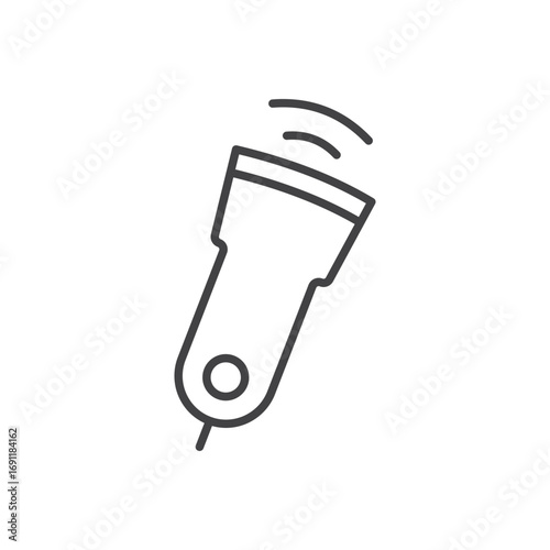 Ultrasound icon stroke liner version on white background