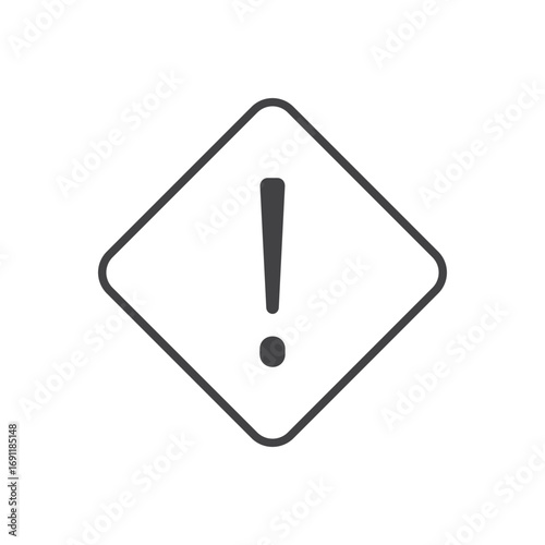 Risk icon stroke liner version on white background