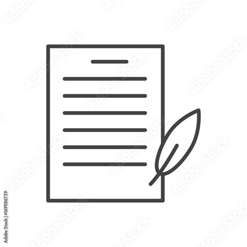History icon stroke liner version on white background
