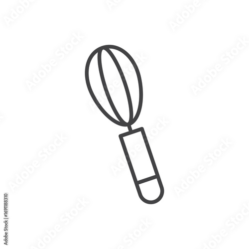 Beater icon stroke liner version on white background