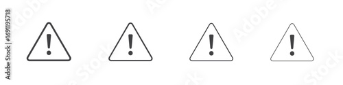 attention sign icons vector graphics for web designs
