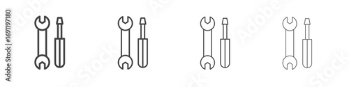 Repair icons vector graphics for web designs