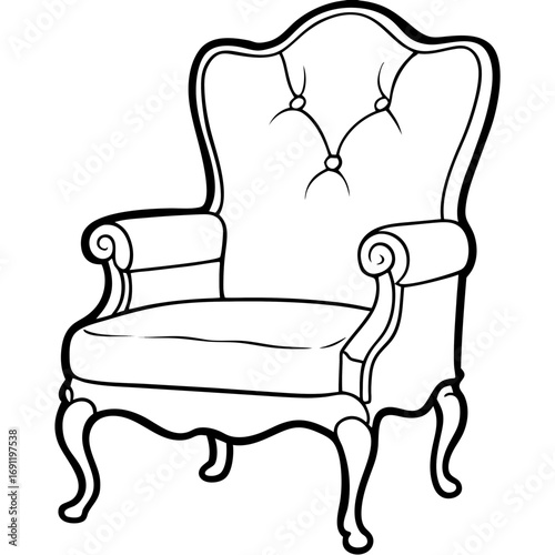 armchair vector illustration