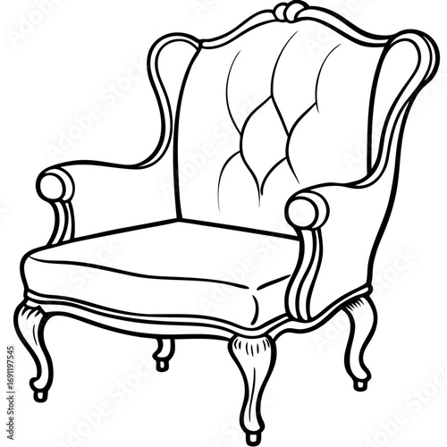 armchair vector illustration