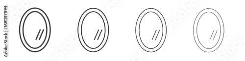 Mirror icons vector graphics for web designs