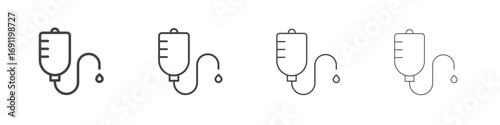 IV drip icons vector graphics for web designs