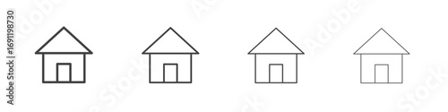 House icons vector graphics for web designs