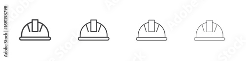 Helmet icons vector graphics for web designs