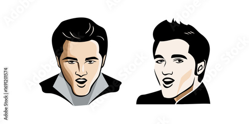 man and woman in different poses