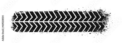 Tire track mark wheel vector pattern. Tyre car tread print texture race bicycle trace sign grunge stamp.