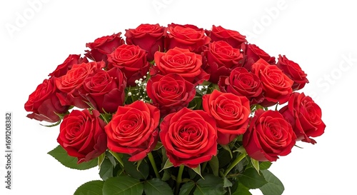 Bouquet of Red Roses Symbolizing Love and Romantic Celebration
