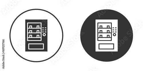 Vending machine icon silhouette vector illustration collection