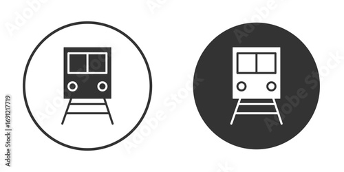 Subway icon silhouette vector illustration collection