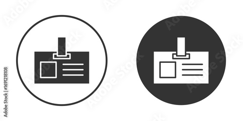 Security badge icon silhouette vector illustration collection