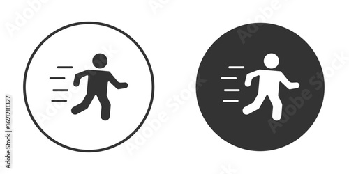 Running icon silhouette vector illustration collection