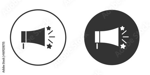 Promotion icon silhouette vector illustration collection