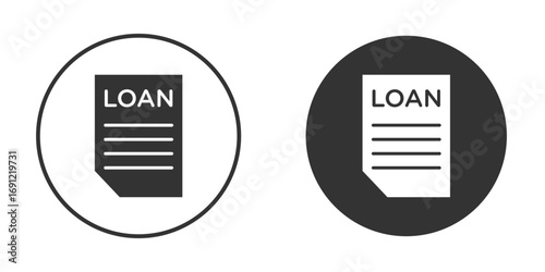 loan icon silhouette vector illustration collection